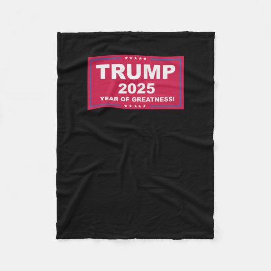 Trump Vance 2025 Year of Greatness () Fleecedecke (Vorderseite)