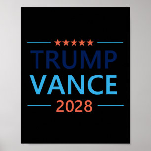 Trump Vance 2028 für die Präsidentschaftswahl 28 R Poster