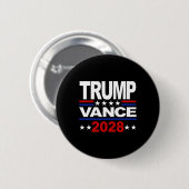 Trump Vance 2028 Republikanischer Dritter-Amtszeit Button (Vorne & Hinten)