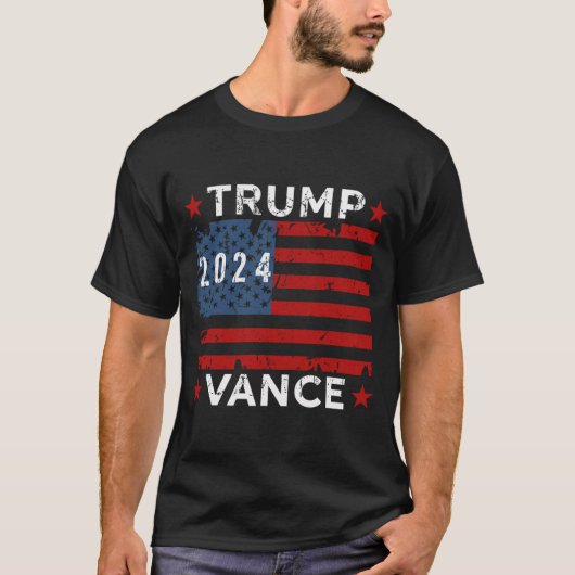 Trump Vance 24 TShirt, Trump 2024 Wahl T-Shirt (Vorderseite)