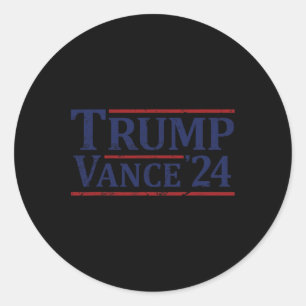 Trump Vance 24 Vintage 2024 Runder Aufkleber