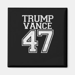 Trump Vance 47. Präsident Vintage Nummer Magnet