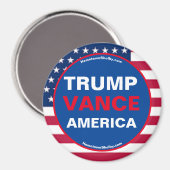 TRUMP VANCE AMERICA Kühlschrank Magnet (Vorderseite/Rückseite)