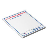 TRUMP VANCE AMERICA Notepad Notizblock (angewinkelt)