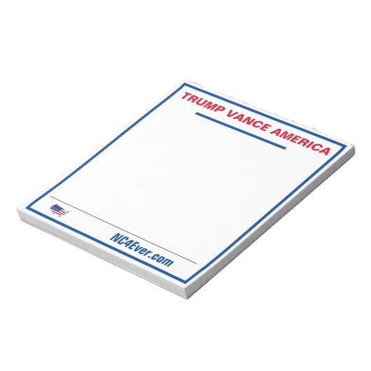 TRUMP VANCE AMERICA Notepad Notizblock (Rotiert)