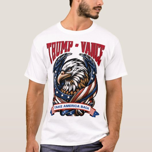 Trump Vance - Amerika zurück T-Shirt (Vorderseite)