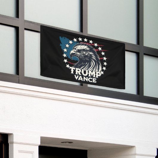 Trump Vance Banner (Äußeres Gebäude)