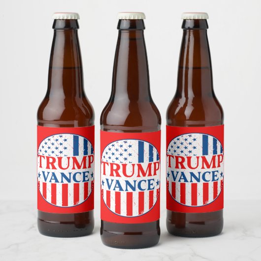 Trump Vance Bierflaschenetikett (Flaschen)