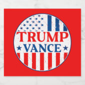 Trump Vance Bierflaschenetikett (Einzelnes Label)