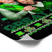 Trump Vance Brothers Funny St Patrick's Day Ugly S Poster (Ecke)