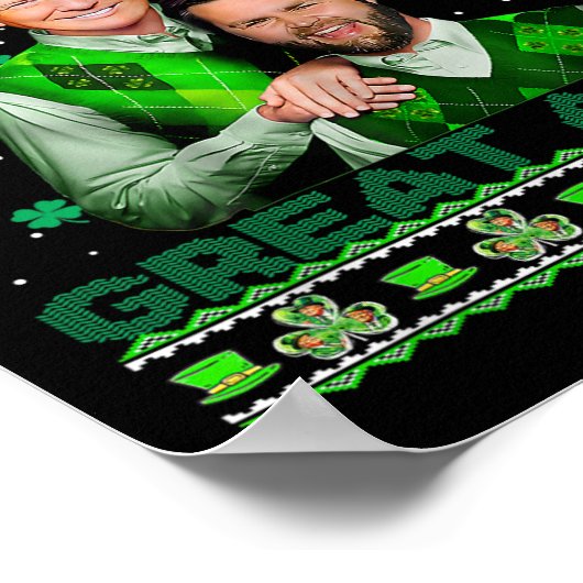 Trump Vance Brothers Funny St Patrick's Day Ugly S Poster (Ecke)