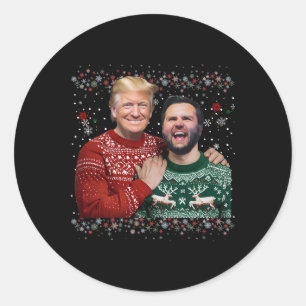 Trump Vance Brothers Funny Uggli Weihnachten Weihn Runder Aufkleber