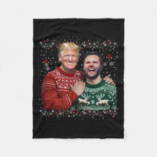 Trump Vance Brüder Lustiger hässlicher Weihnachts- Fleecedecke