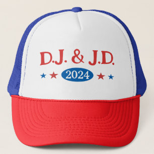 Trump Vance DJ JD 2024 Truckerkappe