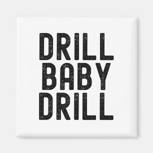 Trump Vance Drill Byby Trump Präsident Magnet