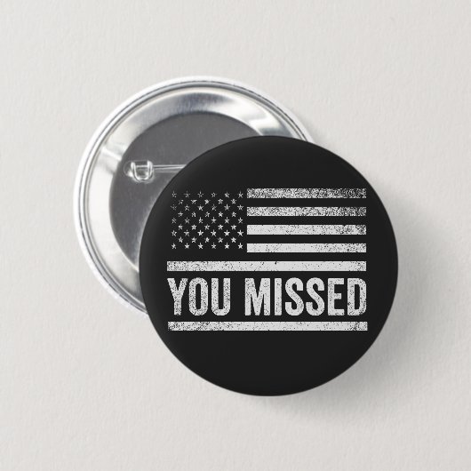 Trump Vance Election Ugly Christmas Sweater Button (Vorne & Hinten)