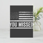 Trump Vance Election Ugly Christmas Sweater Einladung (Stehend Vorderseite)