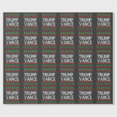 Trump Vance Election Ugly Christmas Sweater Geschenkpapier (Flach)