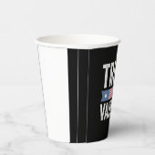 Trump Vance Election Ugly Christmas Sweater Pappbecher (Rechts)