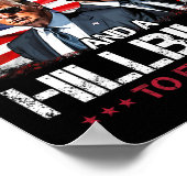 Trump Vance Es wird ein Felon und einen Hillbill n Poster (Ecke)