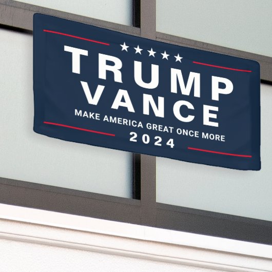 Trump Vance Foto 2024 Kampagne Große Außenwelt Banner (Äußeres Gebäude)