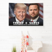 Trump Vance Foto 2024 Kampagne Große Indoor Banner (InSitu)