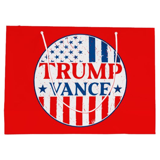 Trump Vance Große Geschenktüte (Rückseite)