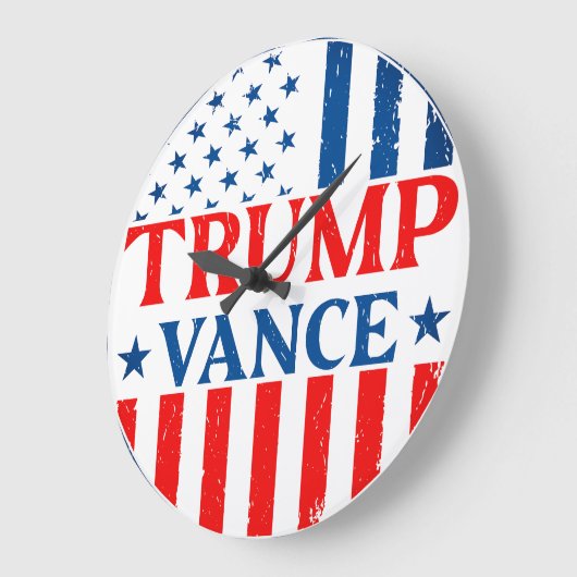 Trump Vance Große Wanduhr (Winkel)