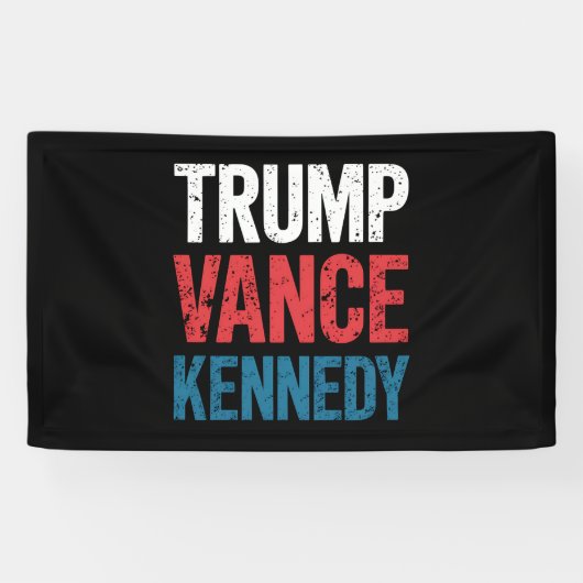 Trump Vance Kennedy 2024 Wahl Banner (Horizontal)