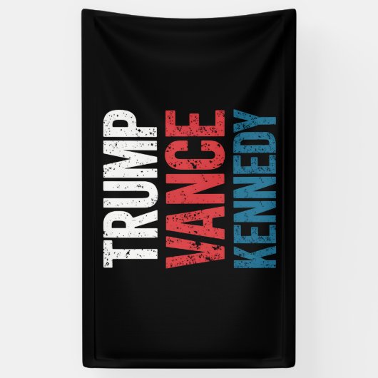 Trump Vance Kennedy 2024 Wahl Banner (Vertikal)