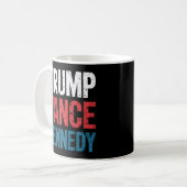 Trump Vance Kennedy 2024 Wahl Kaffeetasse (Vorderseite Links)