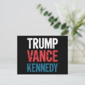 Trump Vance Kennedy 2024 Wahl Postkarte (Stehend Vorderseite)