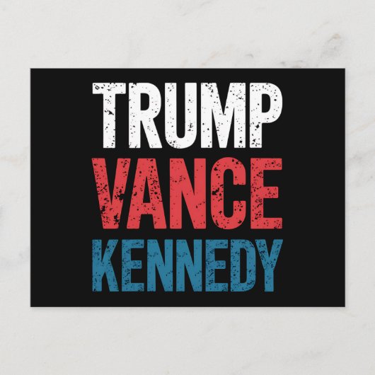 Trump Vance Kennedy 2024 Wahl Postkarte (Vorderseite)