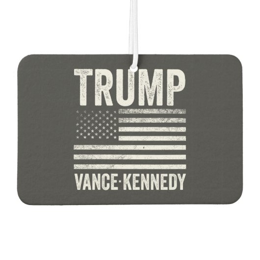 Trump Vance Kennedy Election 2024 American Flag Autolufterfrischer (Vorderseite)