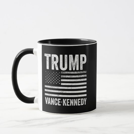 Trump Vance Kennedy Election 2024 American Flag Tasse (Links)