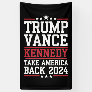 Trump Vance Kennedy Holt Amerika zurück Banner