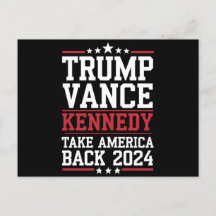 Trump Vance Kennedy Holt Amerika zurück Postkarte
