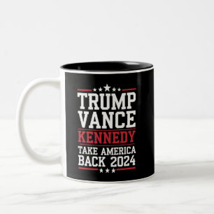 Trump Vance Kennedy Nehmen Amerika wieder zurück Zweifarbige Tasse