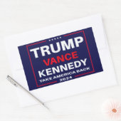 Trump Vance Kennedy nimmt Amerika wieder blau Rechteckiger Aufkleber (Umschlag)