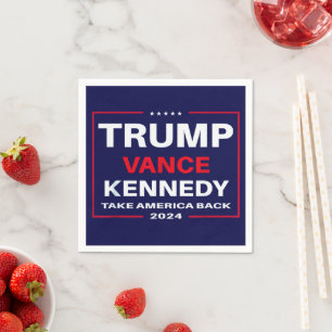Trump Vance Kennedy nimmt Amerika wieder blau Serviette