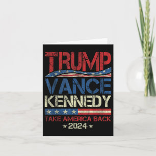 Trump Vance Kennedy nimmt Amerika zurück 2024 Karte