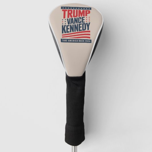 Trump Vance Kennedy nimmt Amerika zurück im Jahr 2 Golf Headcover (Vorderseite)