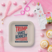 Trump Vance Kennedy nimmt Amerika zurück im Jahr 2 Pappteller (Party)