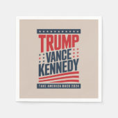 Trump Vance Kennedy nimmt Amerika zurück im Jahr 2 Serviette (Vorderseite)