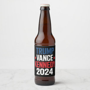 Trump Vance Kennedy Präsident 2024 Wahl Bierflaschenetikett