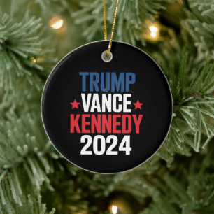 Trump Vance Kennedy Präsident 2024 Wahl Keramik Ornament
