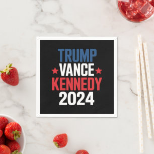 Trump Vance Kennedy Präsident 2024 Wahl Serviette