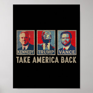 Trump Vance Kennedy Schachmatt 2024 Wahl Republ Poster