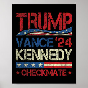 Trump Vance Kennedy Schachmatt Wahl Republikaner Poster