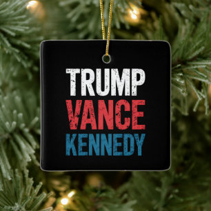 Trump Vance Kennedy Wahl 2024 Keramikornament